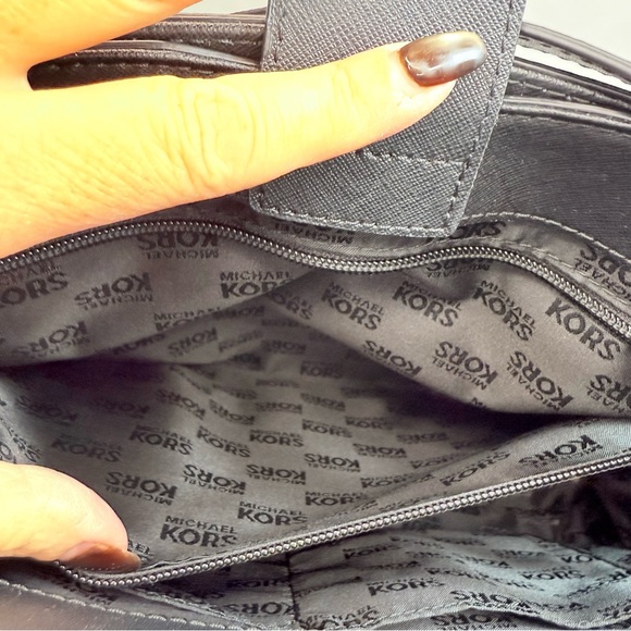 Michael Kors Kellen Medium Saffiano Leather Satchel Crossbody Adj Strap NWOT - Picture 7 of 16